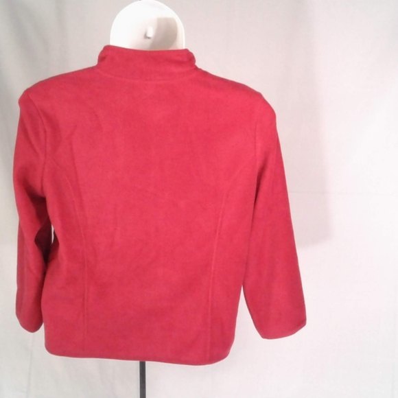 Red Fleece Zip Jacket - Picture 2 of 3